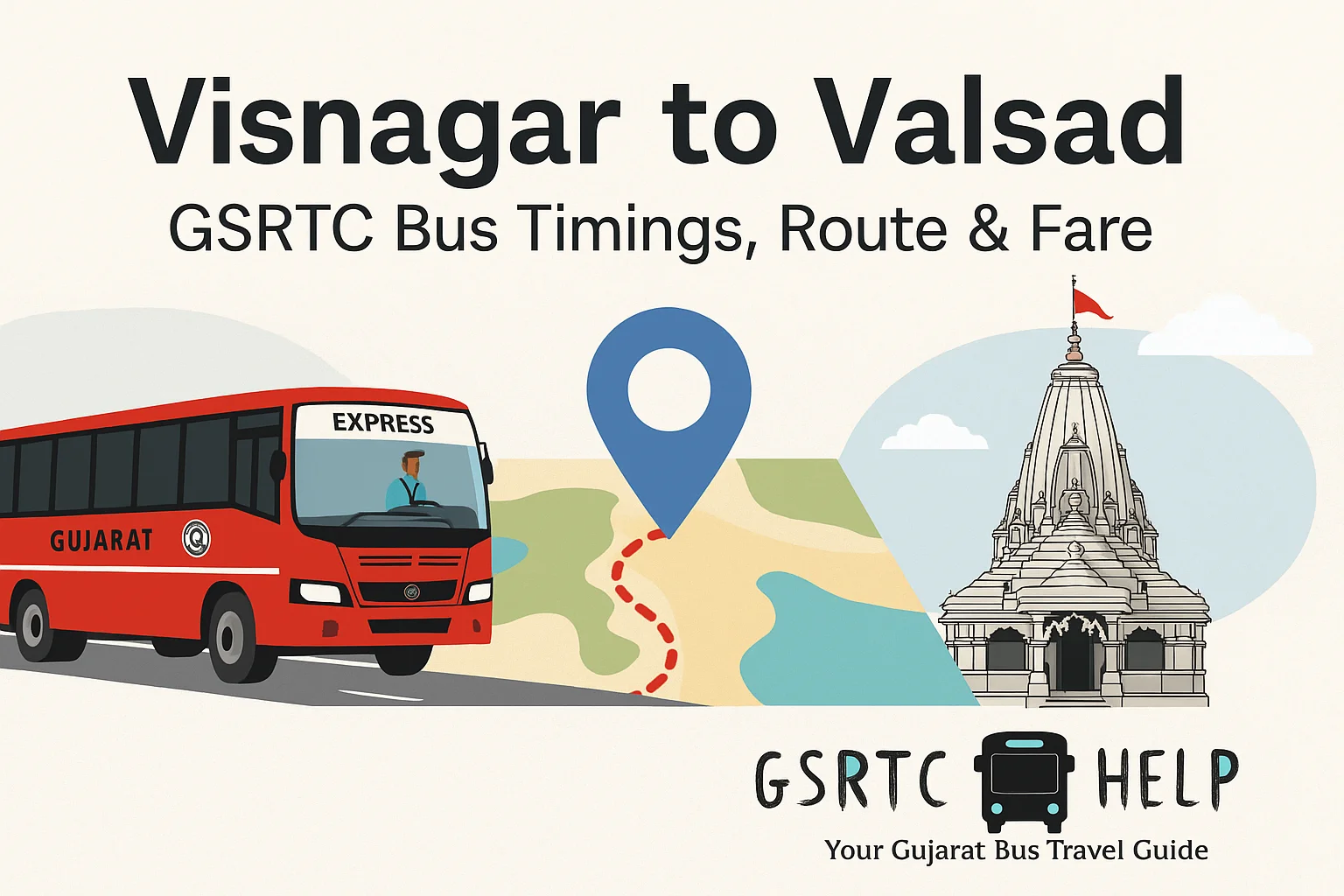 Visnagar to Valsad
