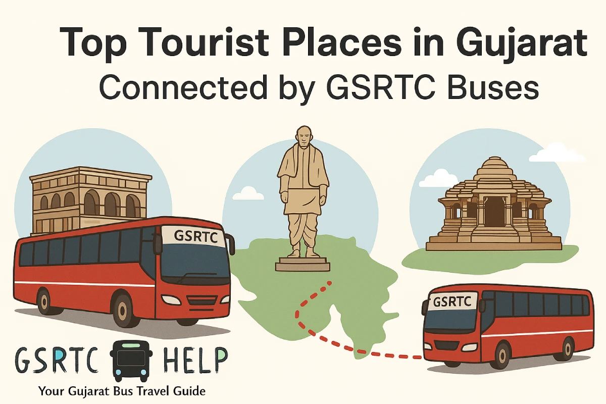 Top Tourist Places in Gujarat Connected by GSRTC Buses
